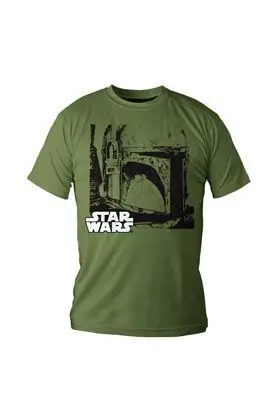 STAR WARS CAMISETA VERDE NIÑO BOBA FETT T-10                               