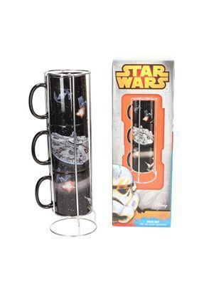 SALDO - STAR WARS SET 3 TAZAS CERAMICA APILABLES BATALLA ESTRELLA-HALCON           