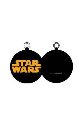 STAR WARS BOLA NAVIDAD LOGO NARANJA                                        