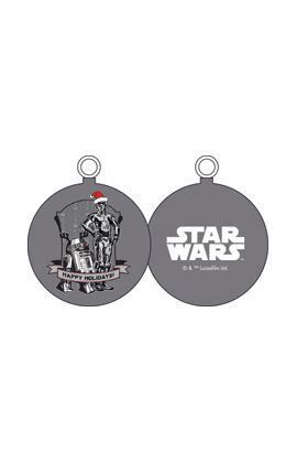 STAR WARS BOLA NAVIDAD R2-D2 Y C-3PO HAPPY HOLIDAYS                        
