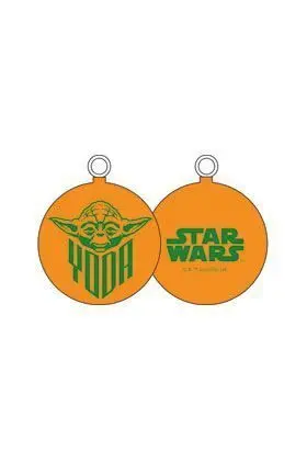 STAR WARS BOLA NAVIDAD YODA Y LOGO                                         