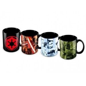 STAR WARS SET 4 MINI TAZAS PARA CAFE IMPERIO                               