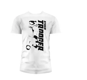 STAR WARS EPISODIO VII CAMISETA BLANCA CHICO STORMTROOPER PERFIL T-L       
