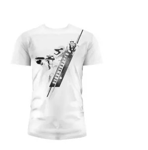 STAR WARS EPISODIO VII CAMISETA BLANCA CHICO STORMTROOPER BLASTER T-L      