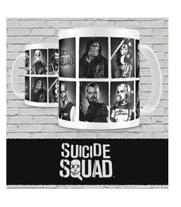 ESCUADRON SUICIDA TAZA PERSONAJES                                          