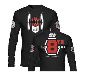 STAR WARS EPISODIO VII CAMISETA NEGRA CHICO M/LARGA ELITE SQUAD T-L        