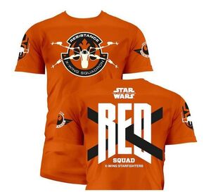 STAR WARS EPISODIO VII CAMISETA NARANJA CHICO RED SQUAD T-S                