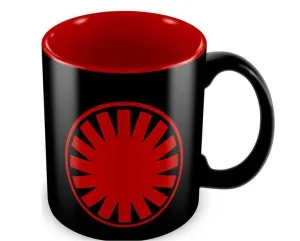 STAR WARS EPISODIO VII TAZA NEGRA-ROJA CERAMICA FIRST ORDER SIMBOLO        