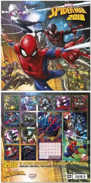 CALENDARIO 2018 SPIDER-MAN 30X30CM                                         