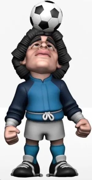ARGENTINA FOOTBALL LEGEND FIGURA MINIX MARADONA LIFE IS LIFE WARM UP 12 CM
