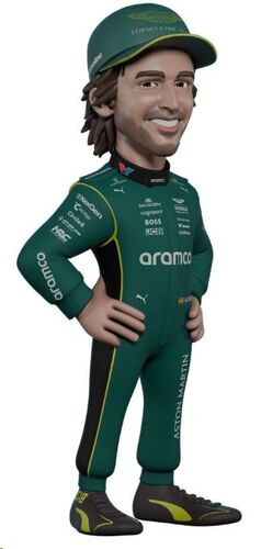 FÓRMULA 1 MINIX FIGURA FERNANDO ALONSO ASTON MARTIN 12 CM