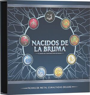 NACIDOS DE LA BRUMA. FICHAS DE METAL ESMALTADAS DELUXE
