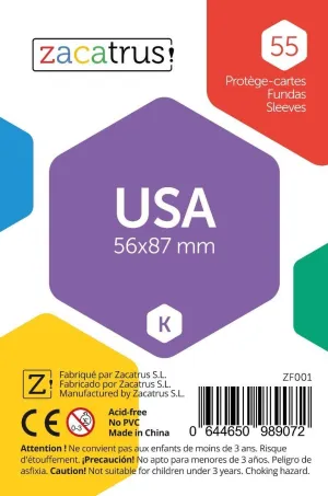 FUNDAS ZACATRUS USA 56 MM X 87 MM (55)                        