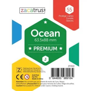 FUNDAS ZACATRUS OCEAN PREMIUM 63.5 MM X 88 MM (55) FUNDAS ZACATRUS OCEAN PREMIUM 63.5 MM X 88 MM (55)