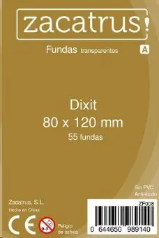 FUNDAS ZACATRUS DIXIT PREMIUM 80 MM X 120 MM (50)                          