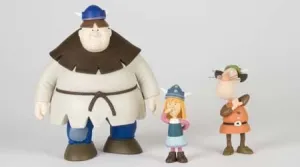 VICKY EL VIKINGO MINI FIGURAS SET A VICKY, FAXE, GORM                      