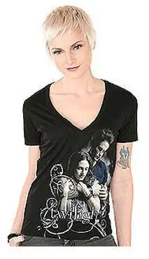 CREPUSCULO CAMISETA CHICA EDWARD Y BELLA ABRAZO (PICO) M                   
