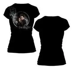 CREPUSCULO CAMISETA CHICA EDWARD Y BELLA CIRCULO L                         