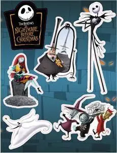 NBX SET A IMANES PESADILLA ANTES DE NAVIDAD DISNEY                         