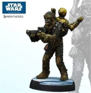 KNIGHT MODELS 30MM: CHEWAKA / C3PO                                         