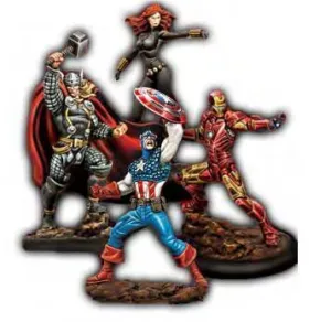 MARVEL UNIVERSE MINIATURE GAME: THE AVENGERS STARTER PACK                  