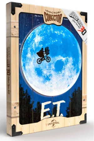 E.T. EL EXTRATERRESTRE CARTEL MADERA 30 X 40 CM
