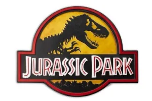 JURASSIC PARK LOGO CARTEL METALICO