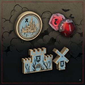VAMPIRE LORDS: TOKENS DE MADERA Y DADOS DE RESINA