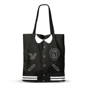 WEDNESDAY BOLSA TELA MIERCOLES ADDAMS ACADEMIA NEVERMORE