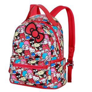 HELLO KITTY MULTICOLOR MOCHILA HEADY PEQUEÑA FRIENDS