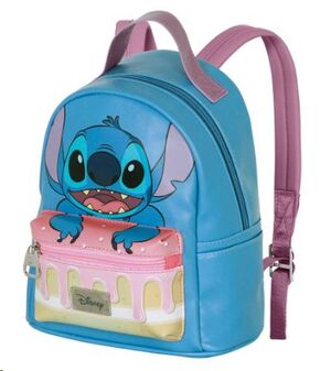 LILO Y STITCH AZUL MOCHILA HEADY PEQUEÑA LILO Y STITCH CAKE