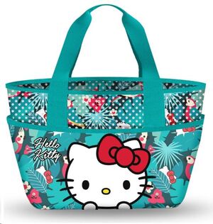 HELLO KITTY BOLSA PLAYA SURF JUNGLE