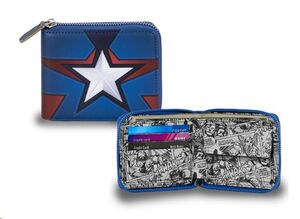 CAPITAN AMÉRICA CARTERA MAN ZIP STAR