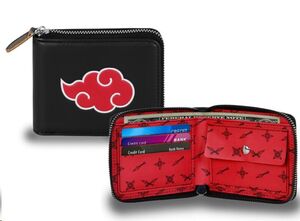 NARUTO CARTERA MAN ZIP CLOUDS