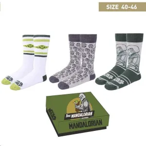 STAR WARS THE MANDALORIAN PACK CALCETINES 3 MODELOS TALLA 40 - 46