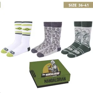 STAR WARS THE MANDALORIAN PACK CALCETINES 3 MODELOS DIFERENTES TALLA 36-41