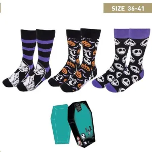 PESADILLA ANTES DE NAVIDAD PACK CALCETINES 3 MODELOS DIFERENTES TALLA 36 - 41