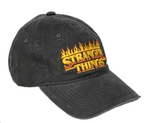 STRANGER THINGS GORRA BASEBALL LOGO BURNING