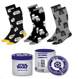 STAR WARS PACK CALCETINES 3 PIEZAS TALLA 38/45