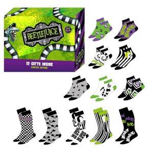 BEETLEJUICE CAJA REGALO 12 PARES CALCETINES TALLA 40/46