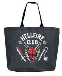 STRANGER THINGS HELLFIRE CLUB SHOPPING BAG XL 42CM