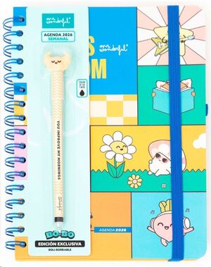 AGENDA WONDER 2026 SEMANAL PLANES RANDOM + BOLI REGALO