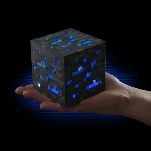 MINECRAFT MINERAL PIEDRA DIAMANTE CON LUZ                                  