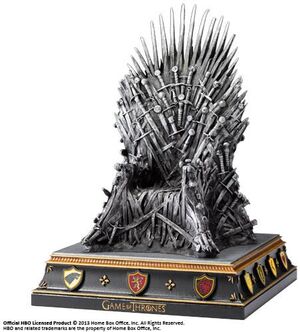 JUEGO DE TRONOS SOPORTALIBRO TRONO DE HIERRO 19 CM