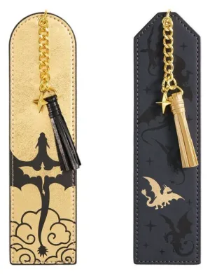 ALAS DE SANGRE SET DE 2 PUNTOS DE LIBROS DRAGON FOURTH WING 15 CM