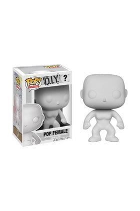 FIGURA FEMENINA BLANCA CABEZON 10 CM VINYL POP PERSONALIZABLE              