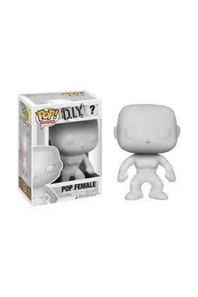 FIGURA FEMENINA BLANCA CABEZON 10 CM VINYL POP PERSONALIZABLE              