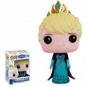 FROZEN FIGURA 9 CM CORONATION ELSA VINYL POP                               