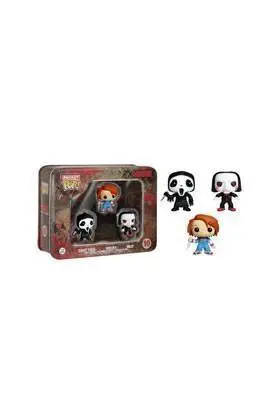 MODERN HORROR 1 CAJA HOJALATA CON 3 FIGURAS 3.75 CM POCKET POP TINS        