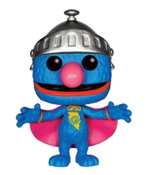 BARRIO SESAMO FIGURA 9 CM SUPER GROVER VINYL POP                           